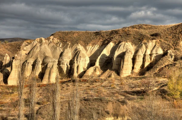 Ciudad cueva famosa Capadocia en Turquía, HDR fotografía Imagen De Stock