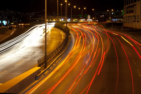 Night traffic — Stock Photo, Image