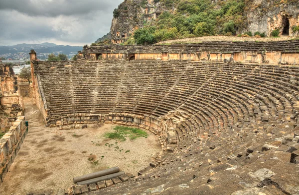 Amfitheater in Myra Hdr photograpy — Stockfoto