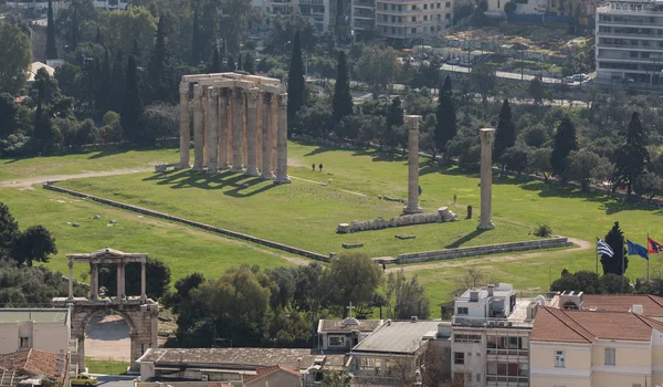雅典的宙斯神庙 — 图库照片