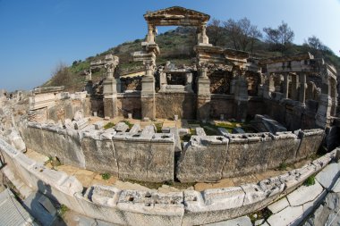 ruins ancient Ephesus clipart