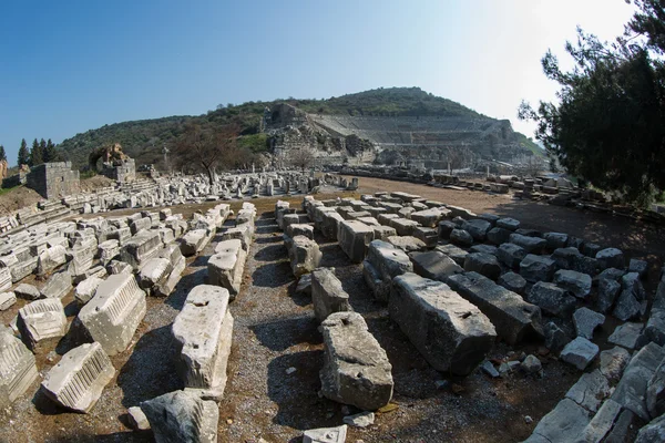 Harabeleri antik Ephesus — Stok fotoğraf