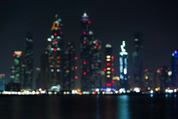 Blured city light of Dubai — Stok fotoğraf