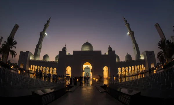 Sheikh zayed gran mezquita Abu Dhabi Emiratos Árabes Unidos — Foto de Stock