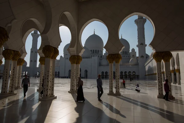 Sheikh zayed gran mezquita Abu Dhabi Emiratos Árabes Unidos — Foto de Stock