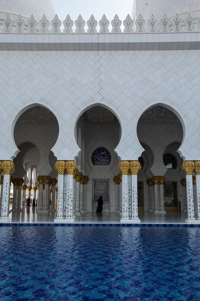 Šejk zayed velká mešita Abu Dhabi SAE — Stock fotografie