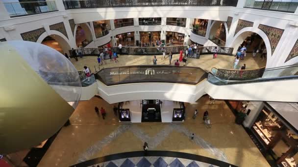 Mall of the Emirates in Dubai Verenigde Arabische Emiraten — Stockvideo