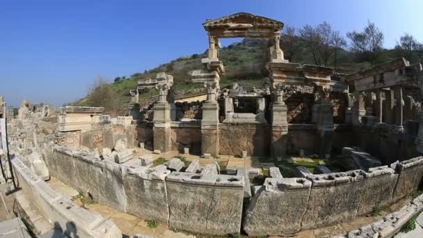 Ruinas del antiguo Éfeso — Vídeos de Stock