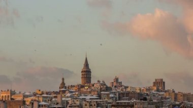 zaman atlamalı fotoğraf, Galata Kulesi gün batımında