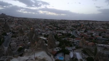 Kapadokya'nın hava, gece görünümü