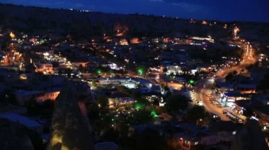 Kapadokya'nın hava, gece görünümü