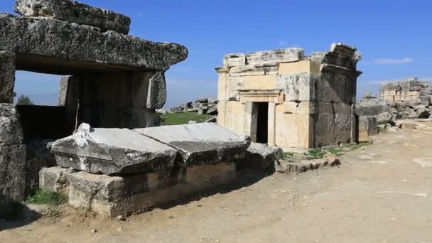 Ancient city of Hierapolis 7 — Stock Video