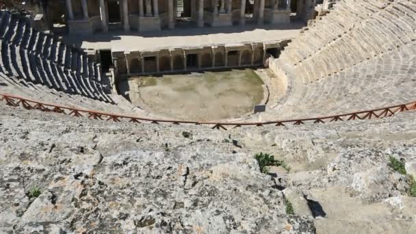 Antika staden Hierapolis 12 — Stockvideo