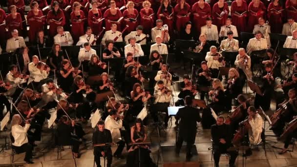 Esecuzione di orchestra sinfonica 5 — Video Stock
