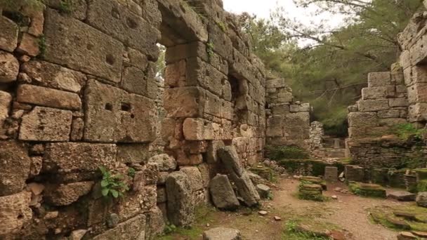 Antigua ciudad de Phaselis 7 — Vídeo de stock