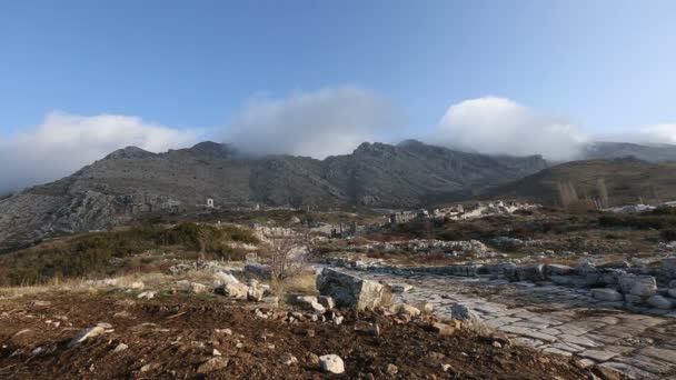 Oude stad van Sagalassos 1 time-lapse — Stockvideo