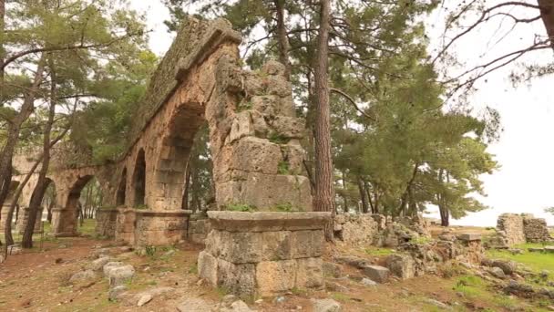 Antigua ciudad de Phaselis 12 — Vídeos de Stock