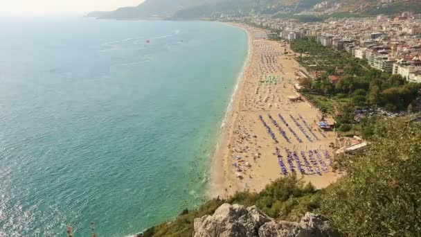 Time lapse cleopatra beach — Stock Video