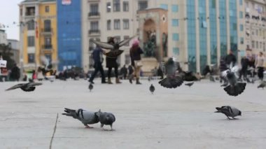 Taksim Meydanı 2 üzerinde yaya yürüyüş