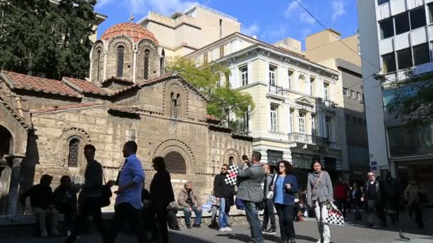 Eglise et petite place Athènes 2 — Video