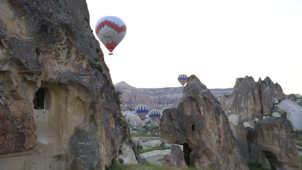 Levegő léggömbök túra Cappadocia 3 — Stock videók