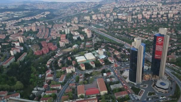 Skyline aérea wiev istanbul — Vídeo de Stock