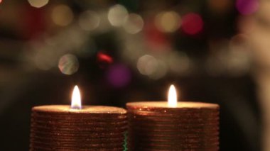 mum ile Xmas arka ışık