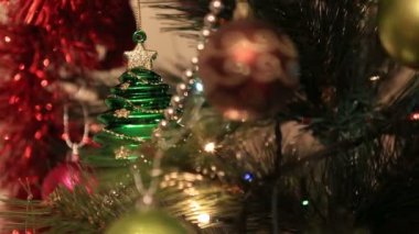 Arka plan Xmas ağacı ışığı