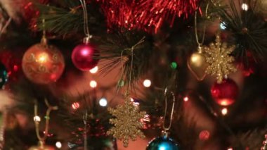 Arka plan Xmas ağacı ışığı