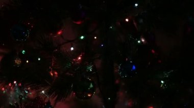 bokeh arka plan Xmas ağacı ışık