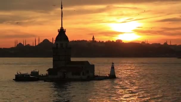 Torre de donzela — Vídeo de Stock