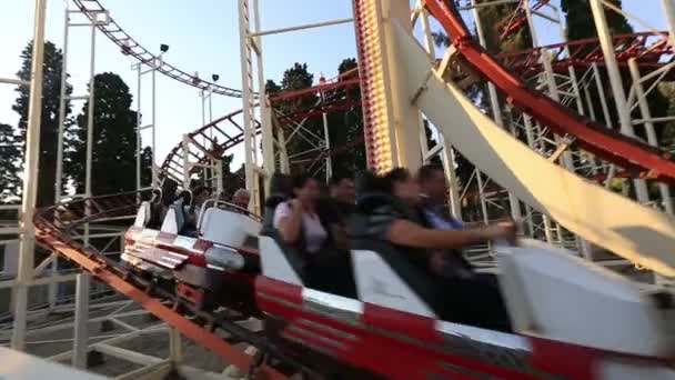 Roller coaster — Stock Video