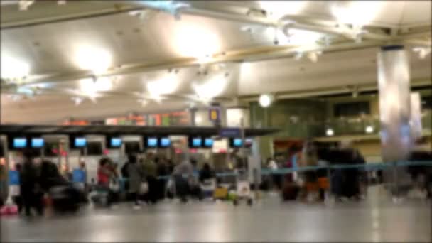 Airport blured HD 1080p — Stock Video