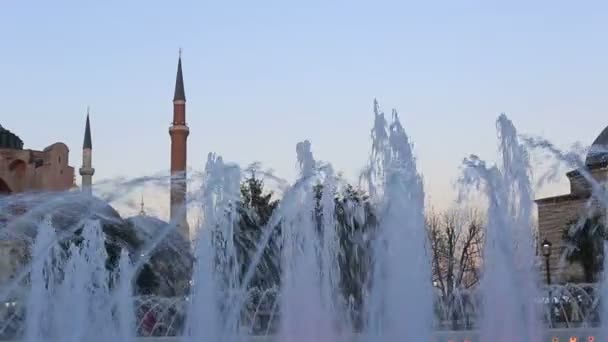 Santa Sofía en Estambul Turquía — Vídeos de Stock