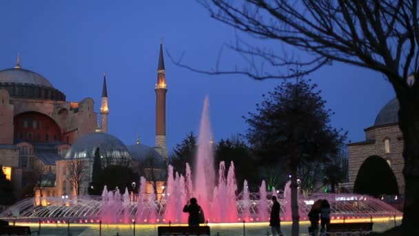 Santa Sofia em Istambul Turquia — Vídeo de Stock