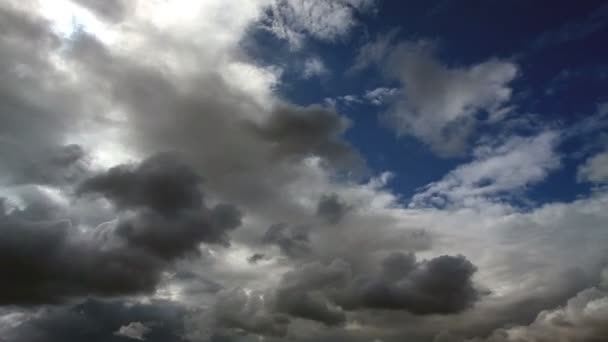 Tempo nuvens de tempestade lapso, nuvens lindas HD 1080p — Vídeo de Stock