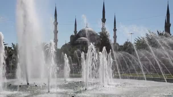 Scena della moschea blu HD 1080p — Video Stock