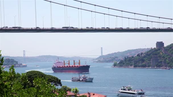 Bosporus Bridge — Stock Video