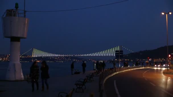 Міське життя в Стамбулі — стокове відео
