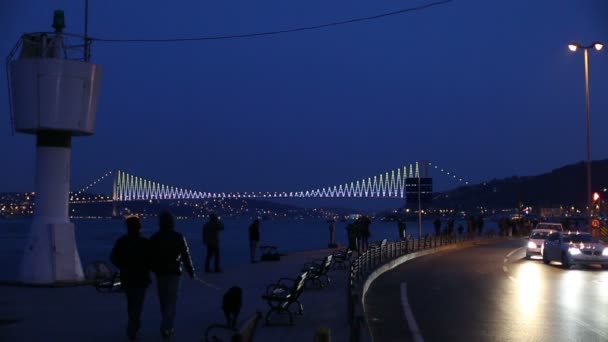 Городская жизнь в istanbul — стоковое видео