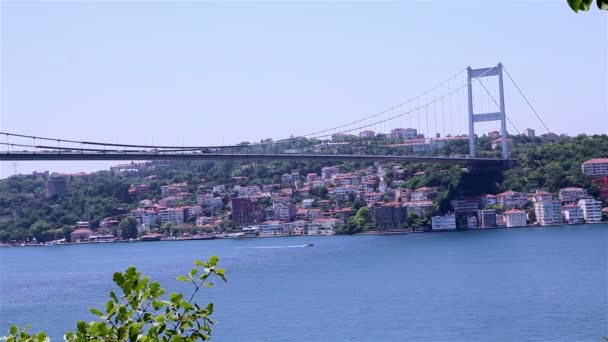 Schip doorgeven aan de Bosporus Hd 1080p — Stockvideo