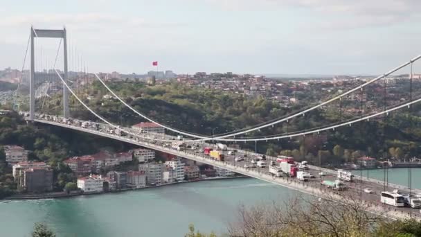 Bosphorus with Bridge Time 2 HD 1080p — стоковое видео