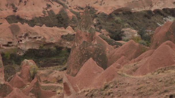 Ciudad famosa Capadocia en Turquía — Vídeo de stock