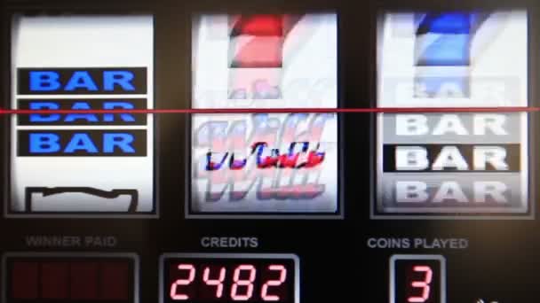 Hrací automat — Stock video