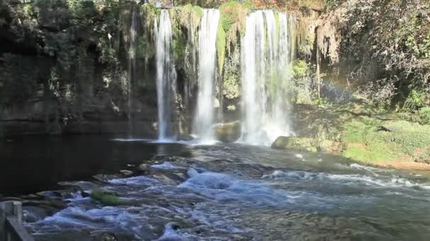 Дуденский водопад — стоковое видео