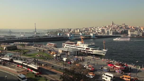 Cuerno de oro Estambul pavo — Vídeos de Stock