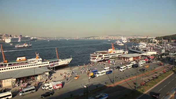 Złoty Róg Istanbul Turcja — Wideo stockowe