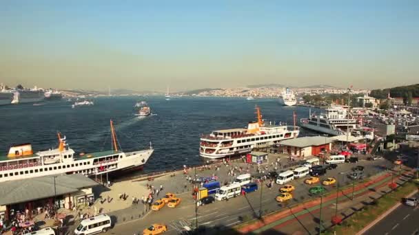 土耳其伊斯坦布尔金角 — 图库视频影像