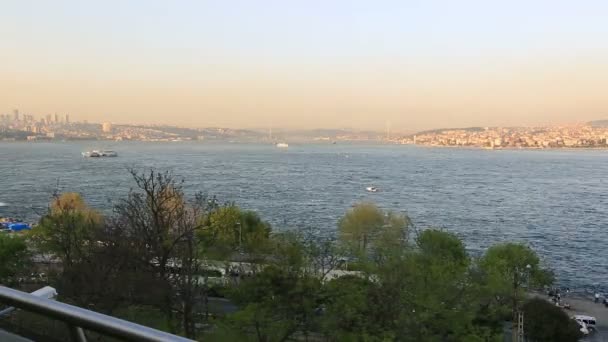 Skyline Bosporus lapso de tiempo — Vídeos de Stock