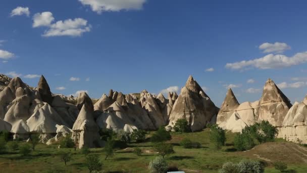 Cave house city at cappadocia — Stock Video